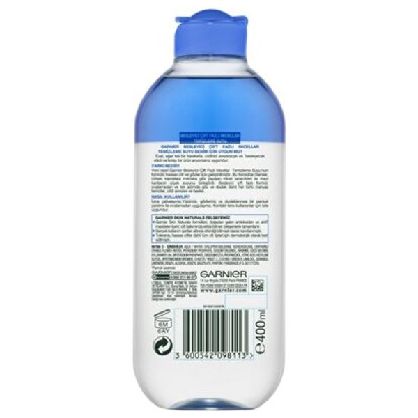  Garnier Nourishing Bi-Phase Micellar Makeup Remover - 400ml 