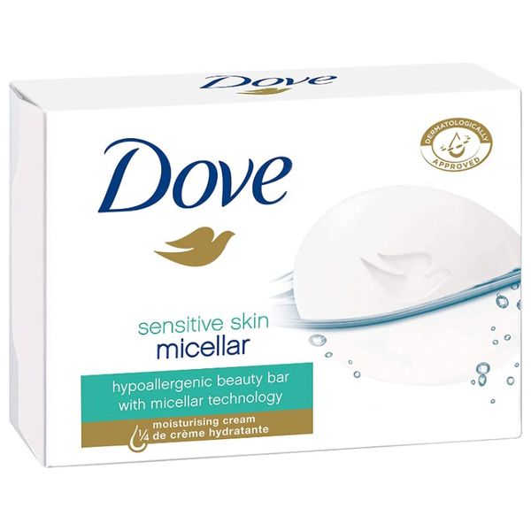  Dove Sensitive Skin Micellar Soap Bar, 90g 