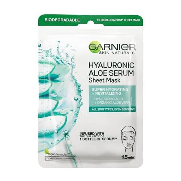  Garnier Hyaluronic Aloe Refresher Paper Face Mask 