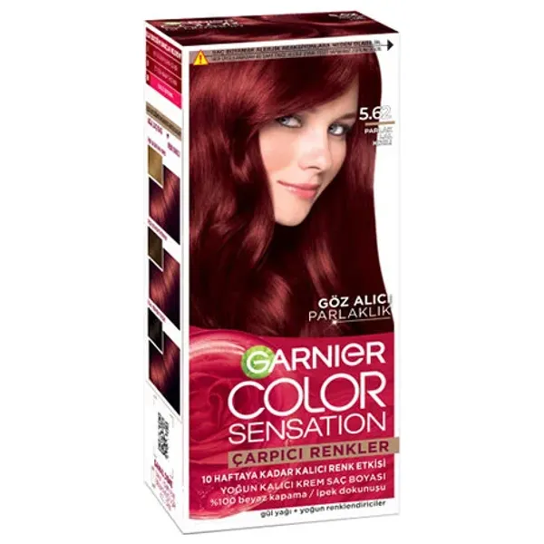  Garnier Striking Colors Hair Color Cream, 5.62 - Bright Garnet Red 