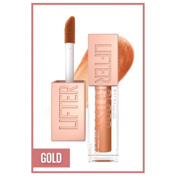  Maybelline New York Lifter Gloss Moisturizing Lip Gloss, 019-GOLD 