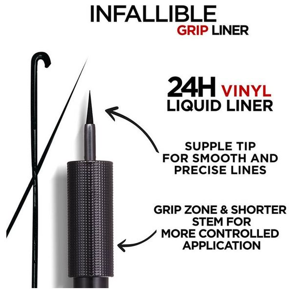  L'Oreal Paris Infaillible Liquid Liner Vinyl Eyeliner, 05 - Black 