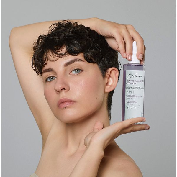  Soho New york 2in1 Anti-Acne Sebum Balancing & Purifying Facial Tonic - 245ml 