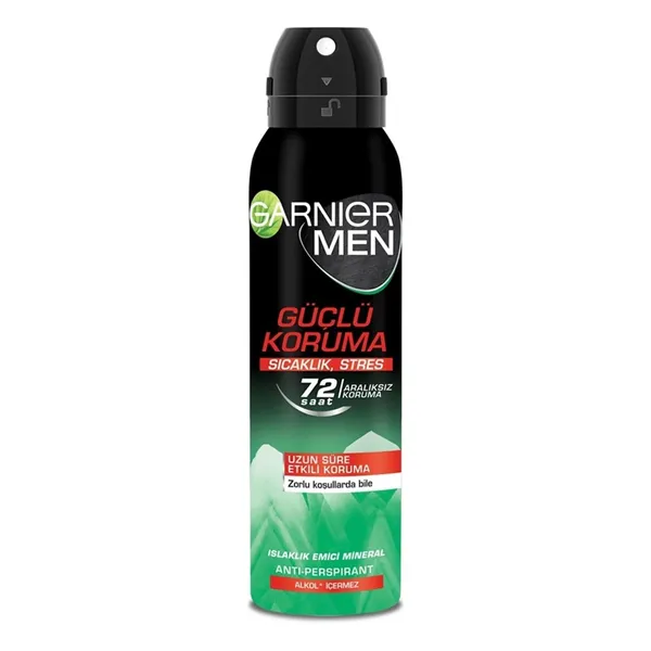  Strong Protection Aerosol by Garnier for Men - Deodorant Body Spray, 150ml 
