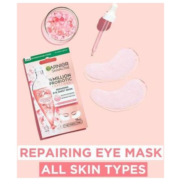  Garnier Repairing Minimize Fine Lines Probiotics Hydrating Soothing Eye Mask 