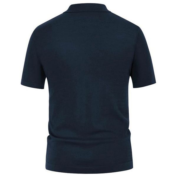  Sinransinya Men's Shirt Short Sleeve - Navy 