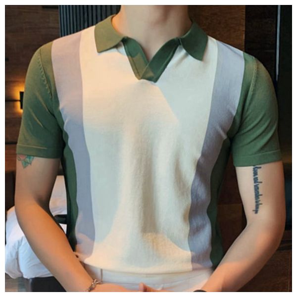  سينرانسينيا 28546 - تيشيرت رجالي بأكمام قصيرة - كريمي 