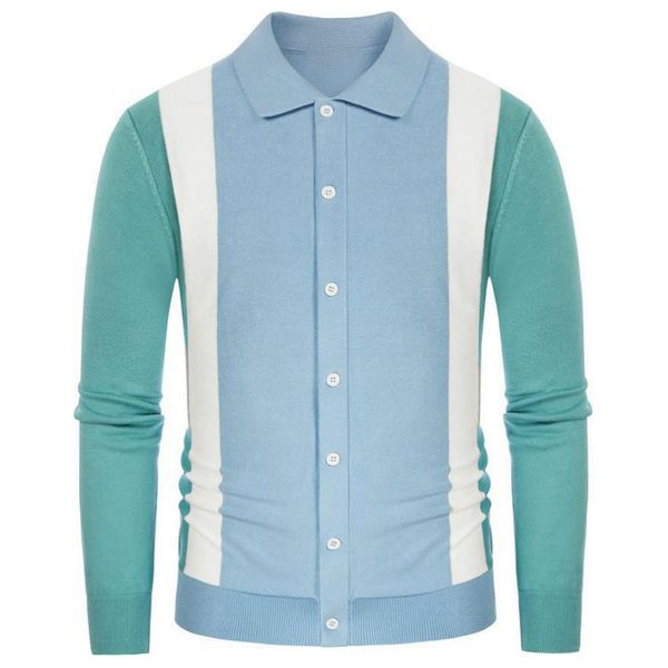  قميص رجالي بأكمام طويلة سينرانسينيا - ازرق 