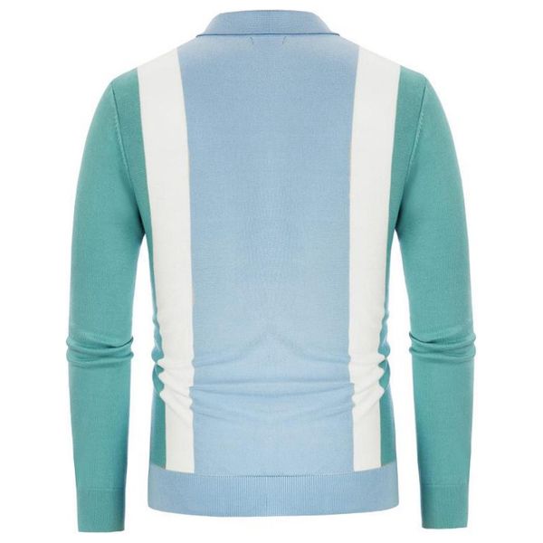  قميص رجالي بأكمام طويلة سينرانسينيا - ازرق 