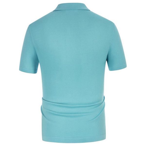  Sinransinya Men's Shirt Short Sleeve - Blue 