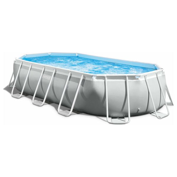 Intex 26796 - Prism Frame Oval Pool - Silver