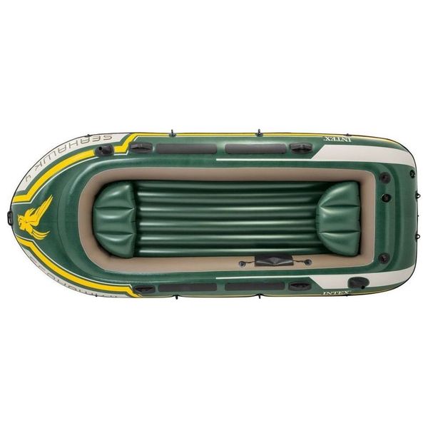  Intex 68351 - Seahawk 4 Inflatable Boat Set with Oars - 4 Person 
