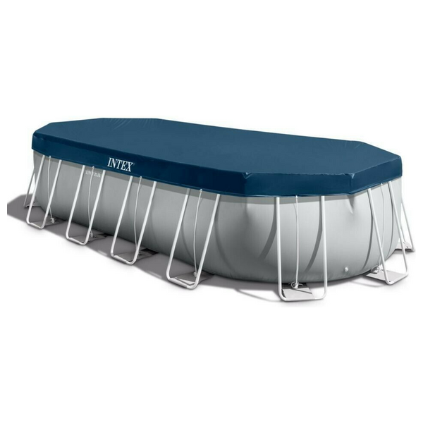  Intex 26796 - Prism Frame Oval Pool - Silver 