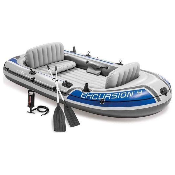  Intex 68324 - Excursion 4 Inflatable Boat - 4 Person 