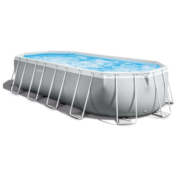  Intex 26798 - Prism Frame Oval Pool - Silver 