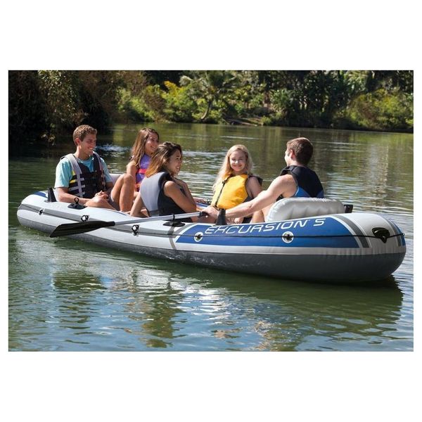  Intex 68351 - Excursion 5 Inflatable Boat - 5 Person 