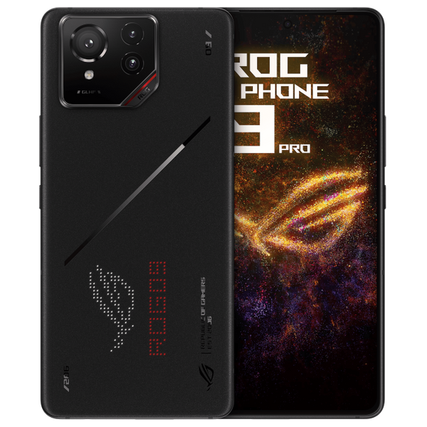  آر أو جي 9 برو 5G - معالج سناب دراغون 8 جين 2 - شاشة AMOLED بمعدل تحديث 165Hz - كاميرا 50MP مع تثبيت بصري OIS - بطارية 5800mAh مع شحن سريع 65 واط - مشغلات ألعاب - مقاومة IP68 - أسود 