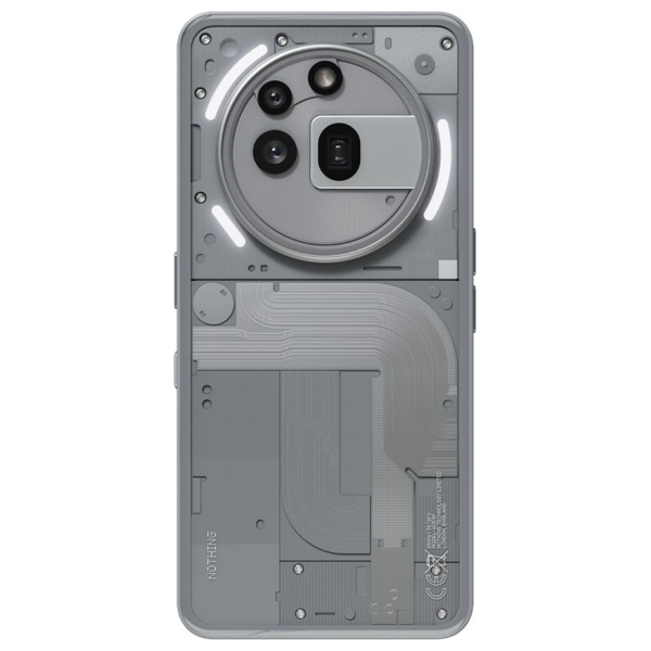  ناثينج فون A3 برو 5G - معالج سناب دراغون 7s جين 3 - شاشة AMOLED بمعدل تحديث 120Hz - كاميرا 50MP مع تثبيت بصري OIS وتقريب بصري 3x - بطارية 5000mAh  - إضاءة LED ثلاثية - حماية IP64 - رمادي 