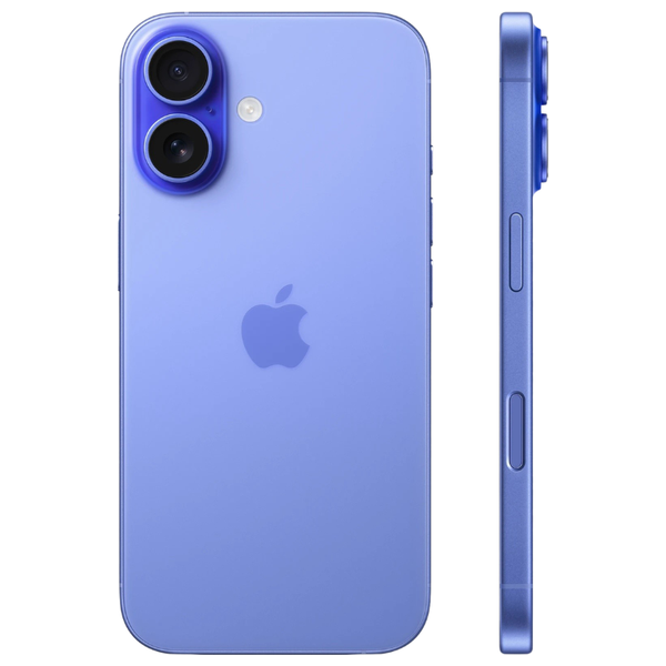  Apple iPhone 16 - Dual SIM Nano-SIM + eSIM - 6.1-inch Super Retina XDR - A18 Processor - 3561 mAh Battery, 25W Wireless Charging, AI Features 
