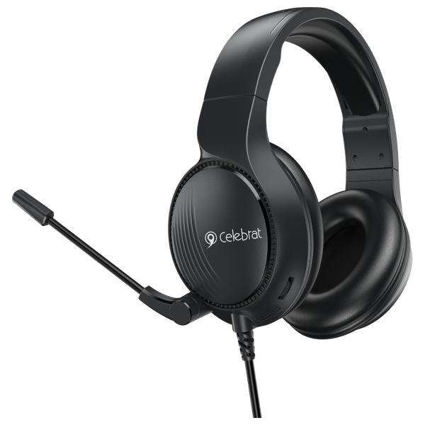 سماعة حول الأذن سلبريت GM-5 - صوت محيطي ثلاثي الأبعاد - اسود