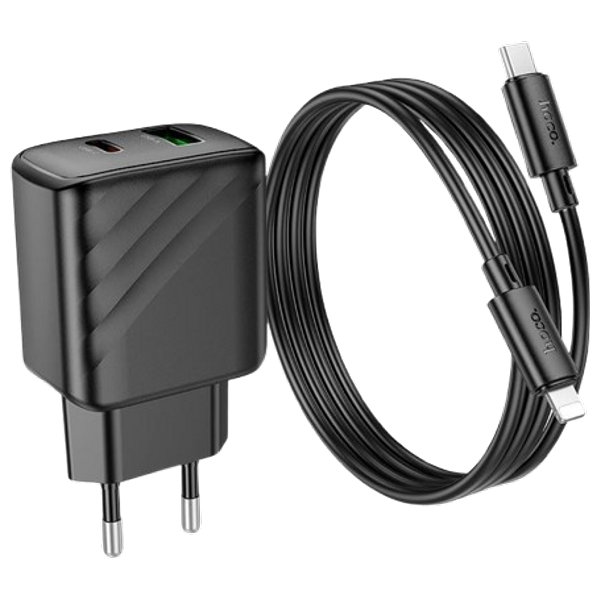  HOCO CS23A - Wall Charger - 30W - 2 Ports - Black 