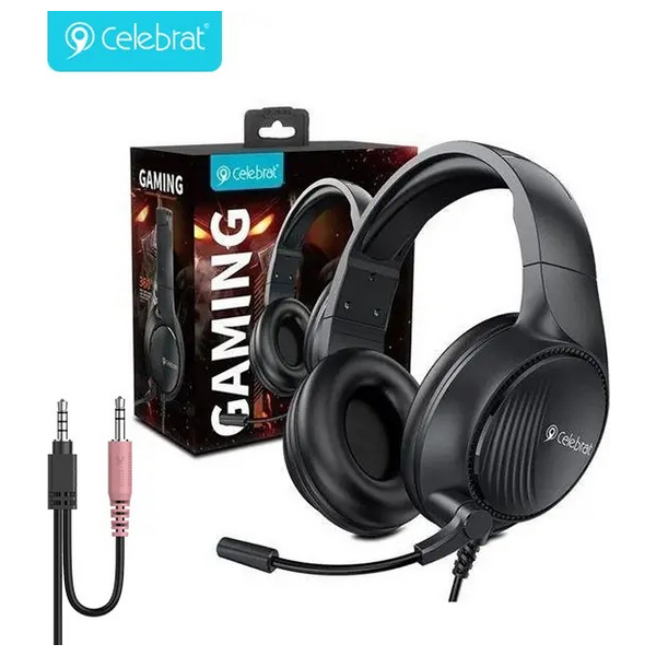 سماعة حول الأذن سلبريت GM-5 - صوت محيطي ثلاثي الأبعاد - اسود