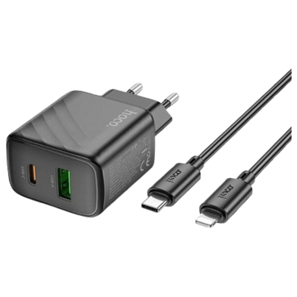  HOCO CS23A - Wall Charger - 30W - 2 Ports - Black 