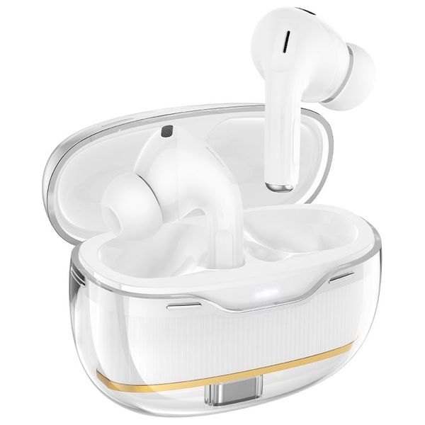  سماعة بلوتوث داخل الاذن هوكو - EW54 - بلوتوث 5.3 - بطارية تعمل لمدة 4 ساعات - ابيض 