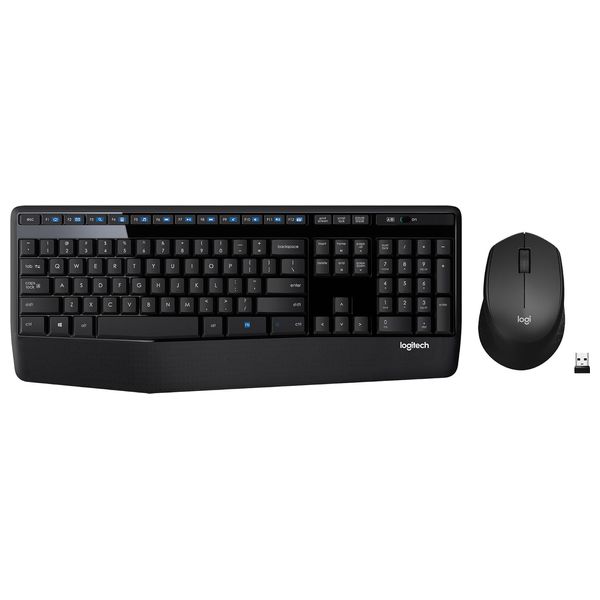 Logitech MK345 - Wireless Keyboard & Mouse Combo with Palm Rest - Black