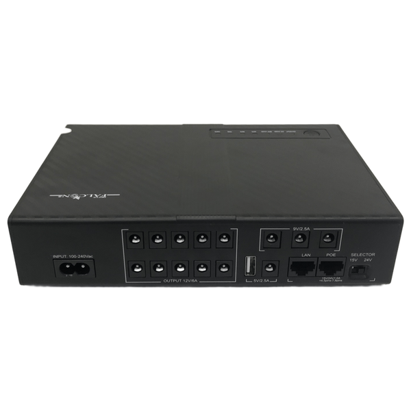 Power Falcon poe-110w - UPS For Security Cameras - 110W - Black