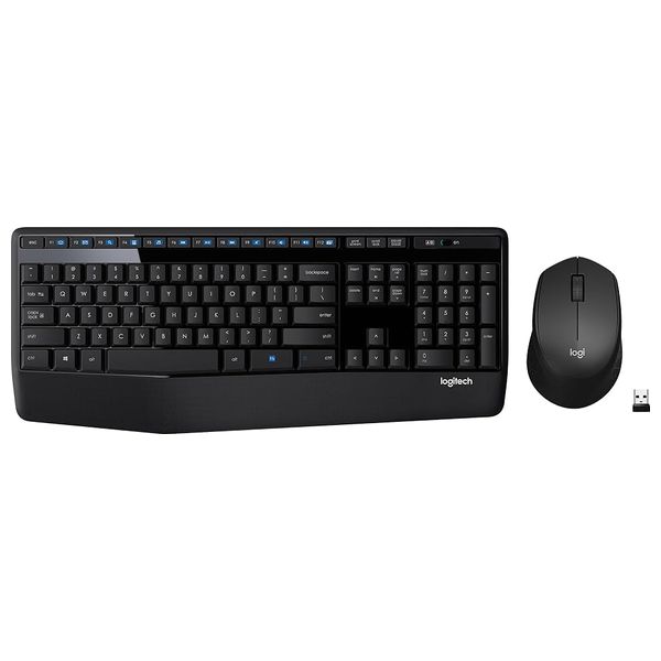 Logitech MK345 - Wireless Keyboard & Mouse Combo with Palm Rest - Black