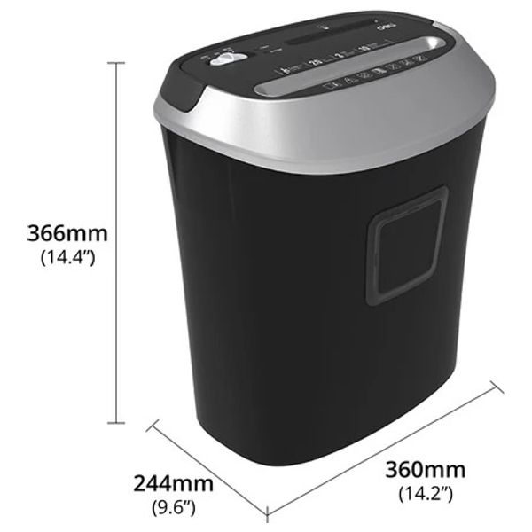  Deli  Paper Shredder - Black 