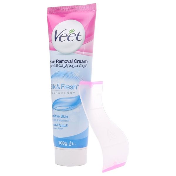  Veet Hair Removal Cream Silk and Fresh for Sensitive Skin - 100g 