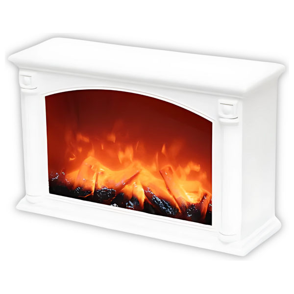 Tethkar A1-2 - Fireplace Lantern Flame Effect - White