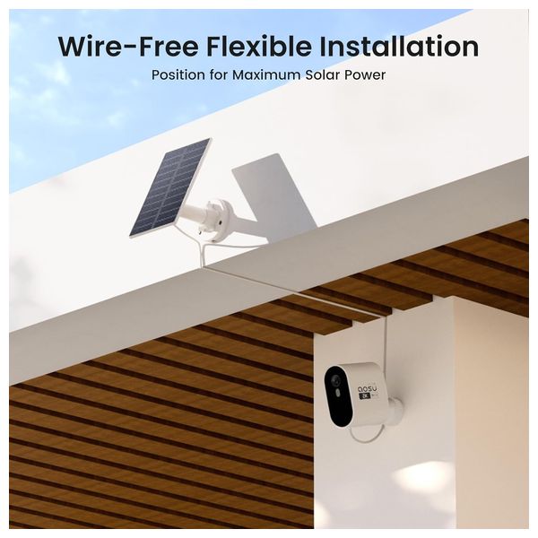  AOSU C7P-2H - SolarCam Pro System 2 Pack Kit - White 