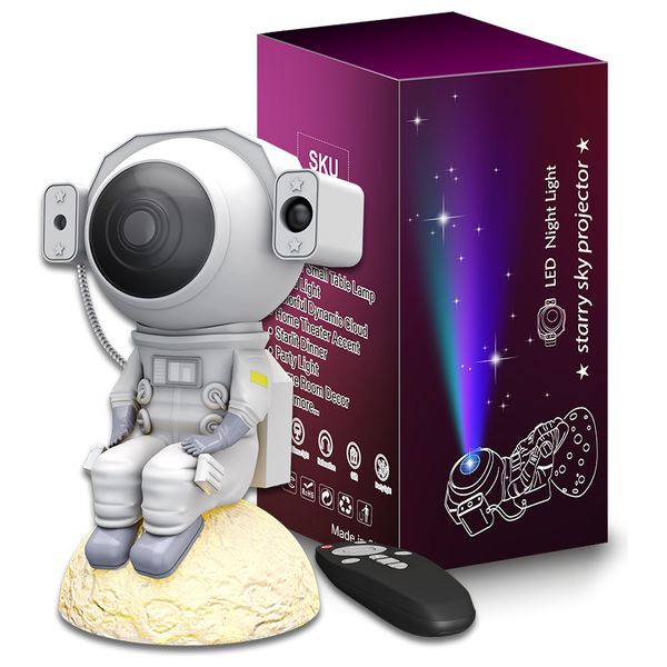  GSTAR 6-15N - Astronaut Projector Lamp with Stars Display and Moon Lamp 