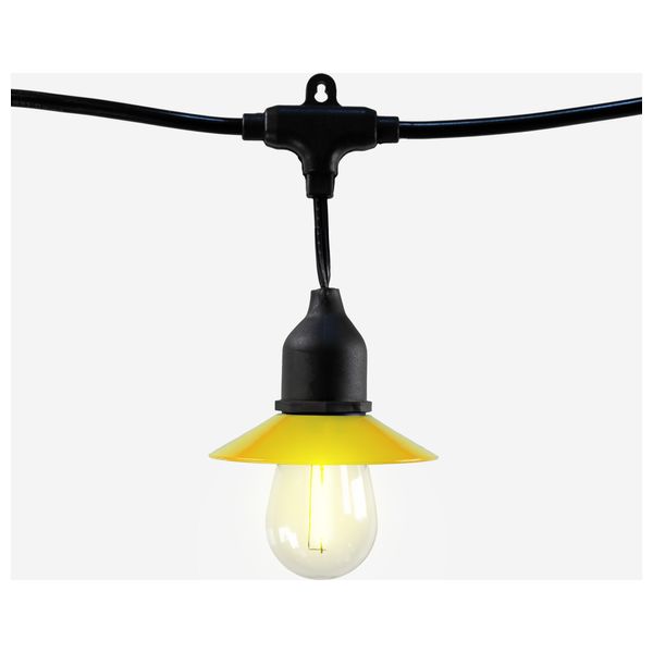 String light bulbs umbrella style - 5M - Black