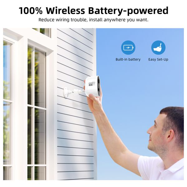  AOSU 41-7 - Smart Home Camera - Black 