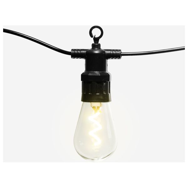 String light bulbs umbrella style - 5M - Black