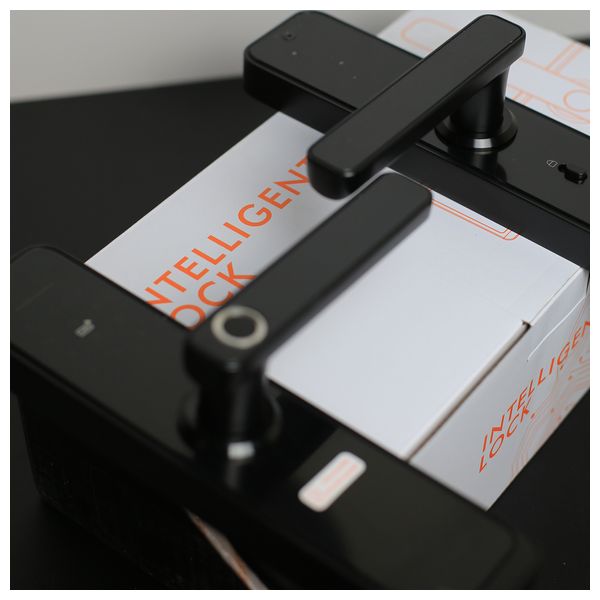  قفل باب الكتروني ذكي جي-ستار - 6-24 - اسود 