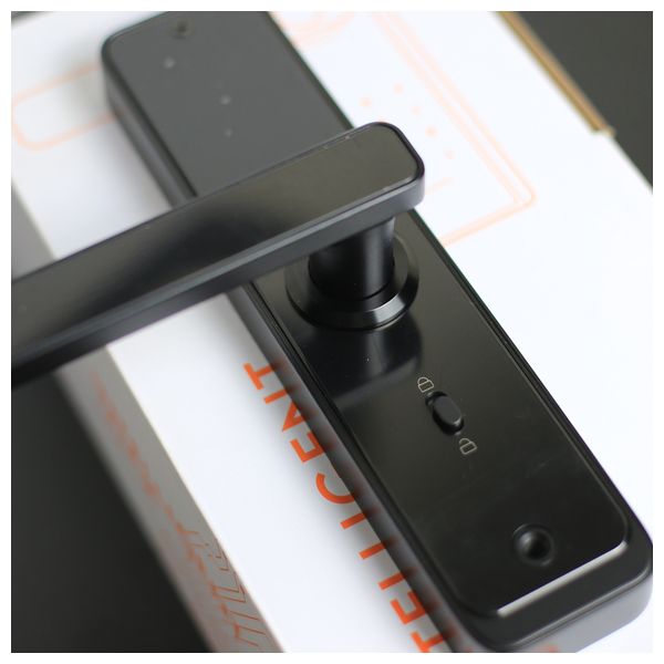  قفل باب الكتروني ذكي جي-ستار - 6-24 - اسود 