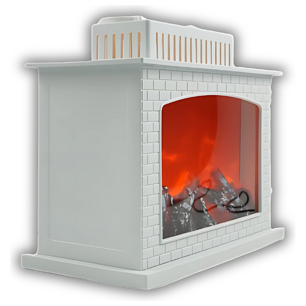 Tethkar A1-4 - Fireplace Lantern Flame Effect - White