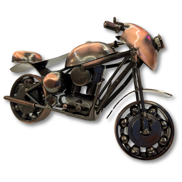  Tethkar A11-6 - Retro Motorcycle Art Handmade Metal Craft Decor - Bronze 