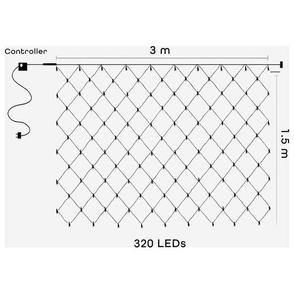  GSTAR 79-5 - Fairy String RGB Net Lights 
