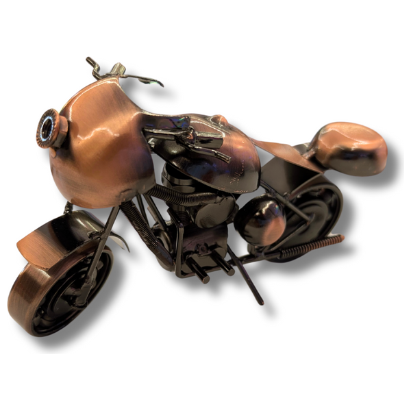  Tethkar A11-6 - Retro Motorcycle Art Handmade Metal Craft Decor - Bronze 