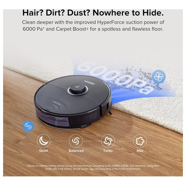  Roborock S8 - Robot Vacuum Cleaner - Black 