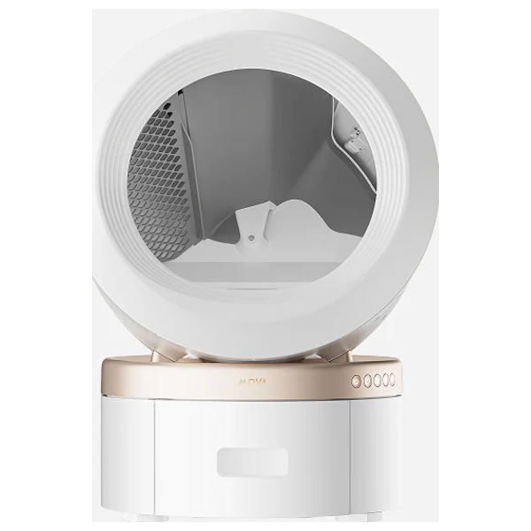 صندوق فضلات القطط الأوتوماتيكي موفا LR10 - سعة 11 لترًا - أبيض