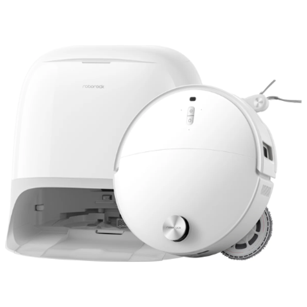  Roborock  curv 2 pro - Robot Vacuum & Mop - Automatic filling and emptying - Smart Dock with hot-water mop cleaning and automatic drying - White 