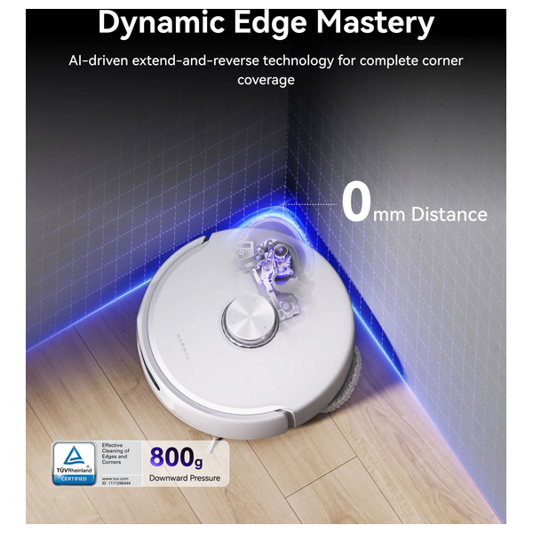  Narwal Freo-Z10 - Smart Robot Vacuum - 12000 Pa - Dual HD Cameras & AI Obstacle Avoidance - White 