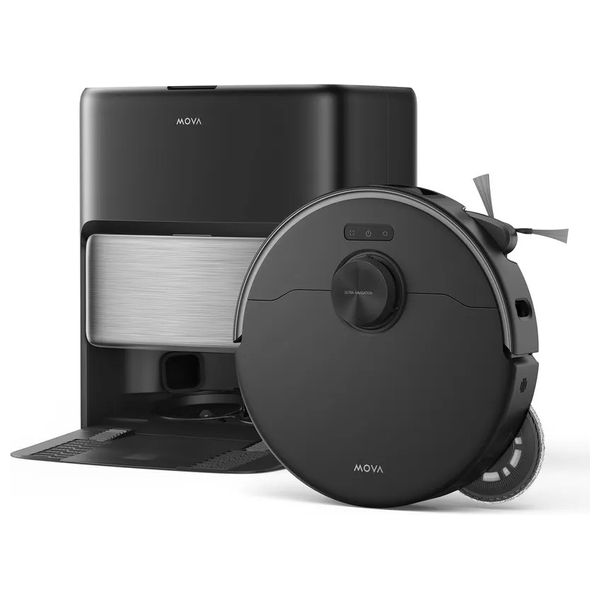  MOVA B70 Pro Ultra - Smart Robot Vacuum Cleaner - 30000 Pa - 5200mAh - AI - Black + Roborock cleaning liquid - 1 liter - suitable for use on all types of appliances 